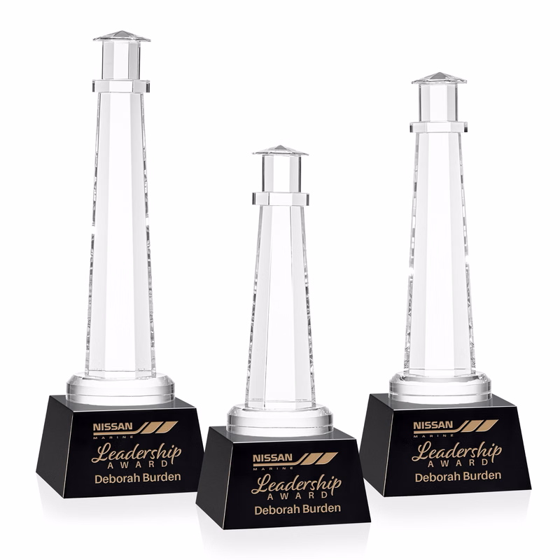Lighthouse Award on Robson Base - Black