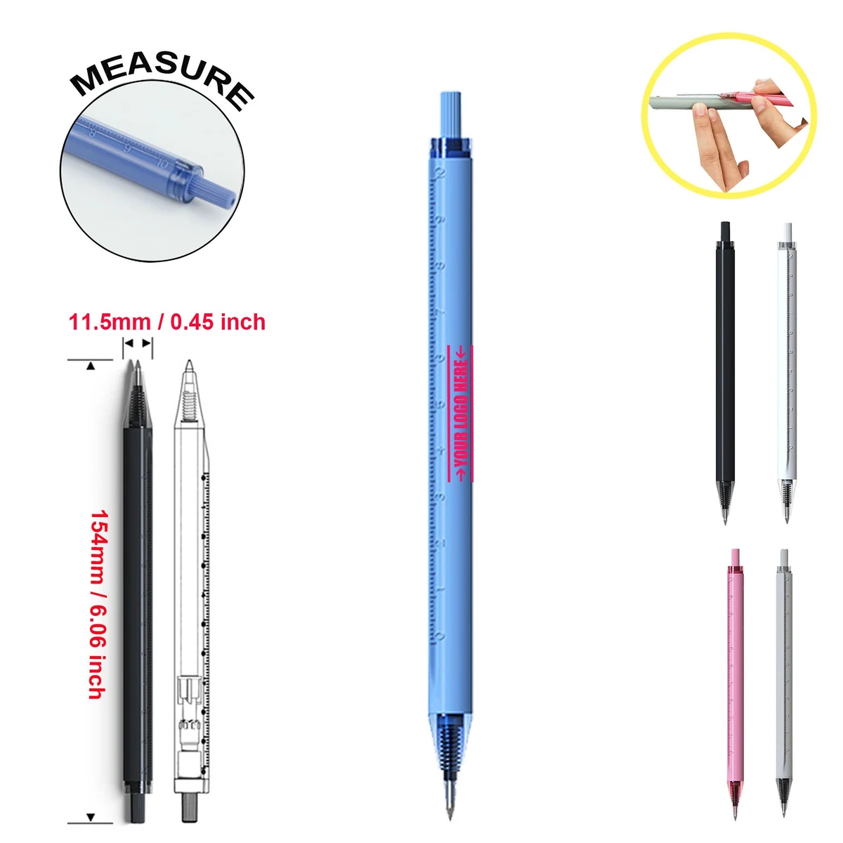 Pen With Ruler 1