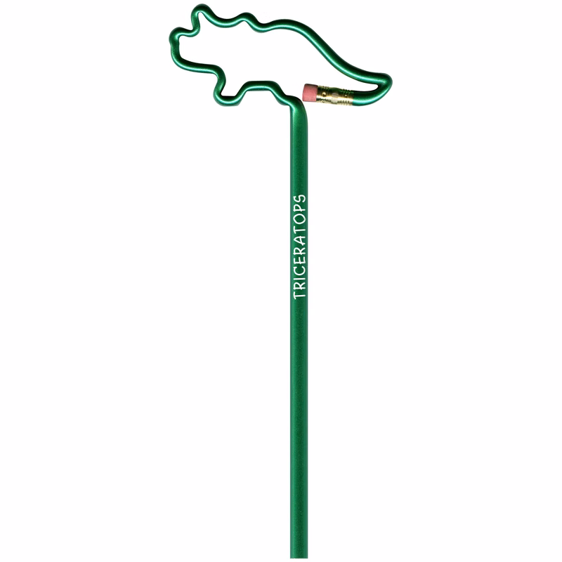 Dinosaur Triceratops Bentcil, Bent #2 Pencil