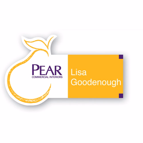 Deluxe Plastic Name Badge 1-5 sq. in.