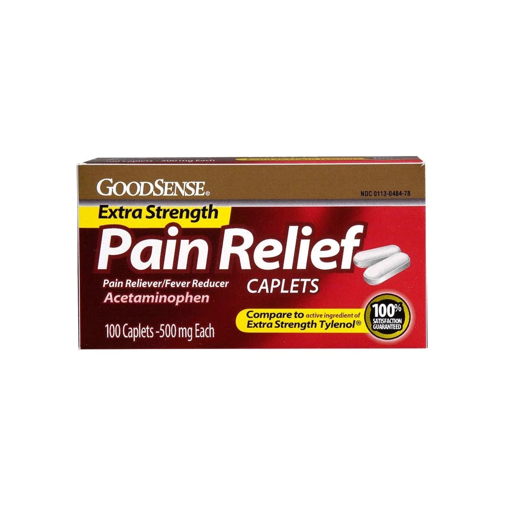 Extra Strength Pain Relief Caplets - 500 mg 100 Count 1