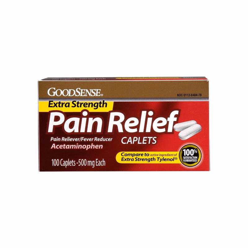 Extra Strength Pain Relief Caplets - 500 mg 100 Count