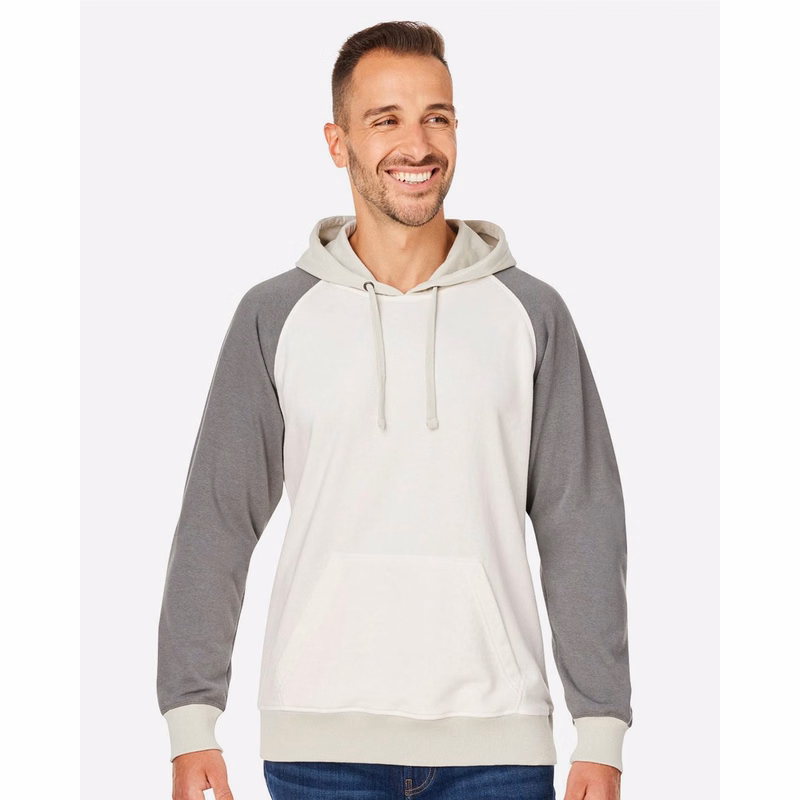 Unisex Vintage Tricolor Hooded Sweatshirt - 8886