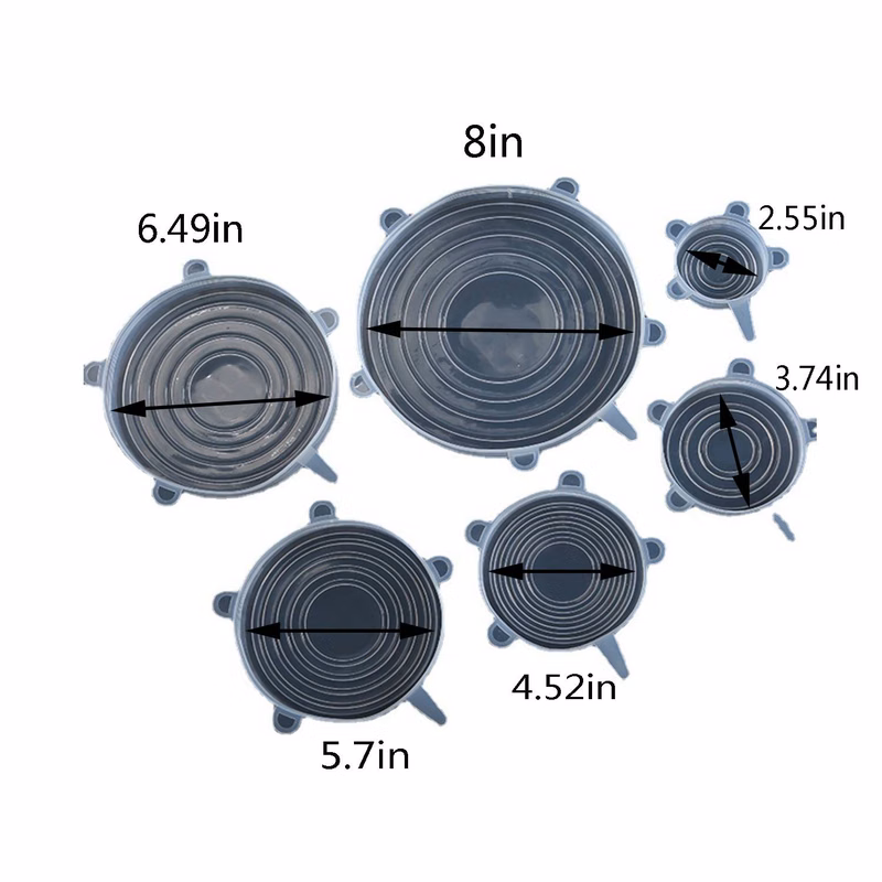 Silicone Food Cover Set of 6