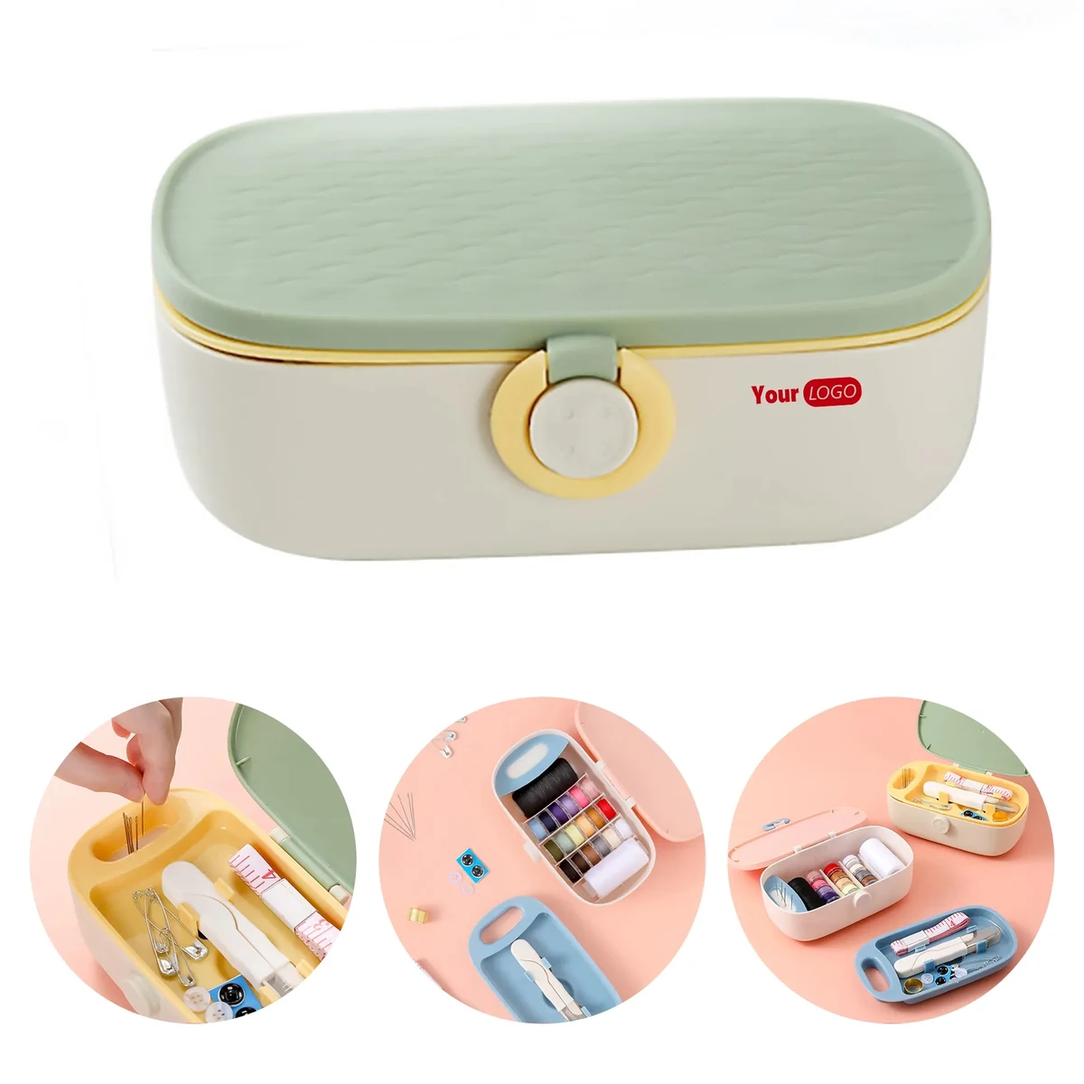 Polypropylene Button Handheld Needle And Thread Box 1