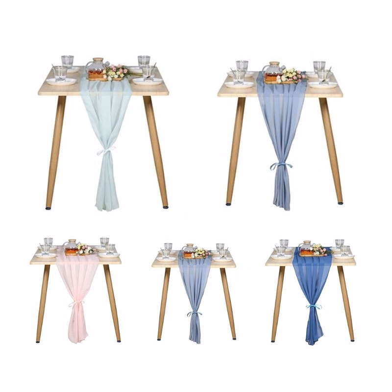 wedding Decoration Chiffon Shirt Table Runner