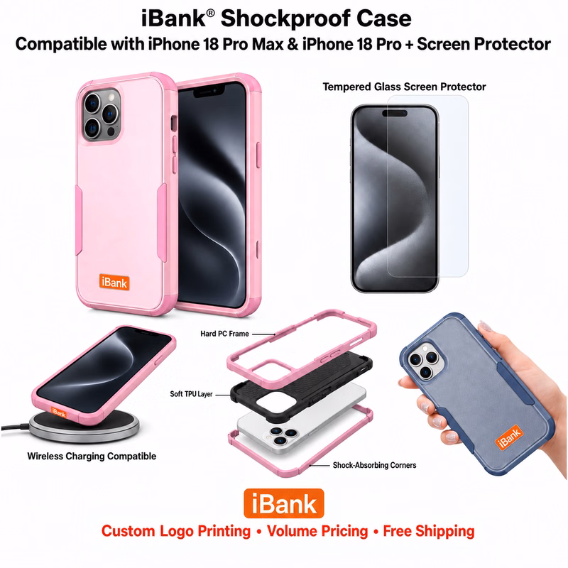 iBank ® Shockproof Case compatible with iPhone 17/16/15/14 Pro Max Air