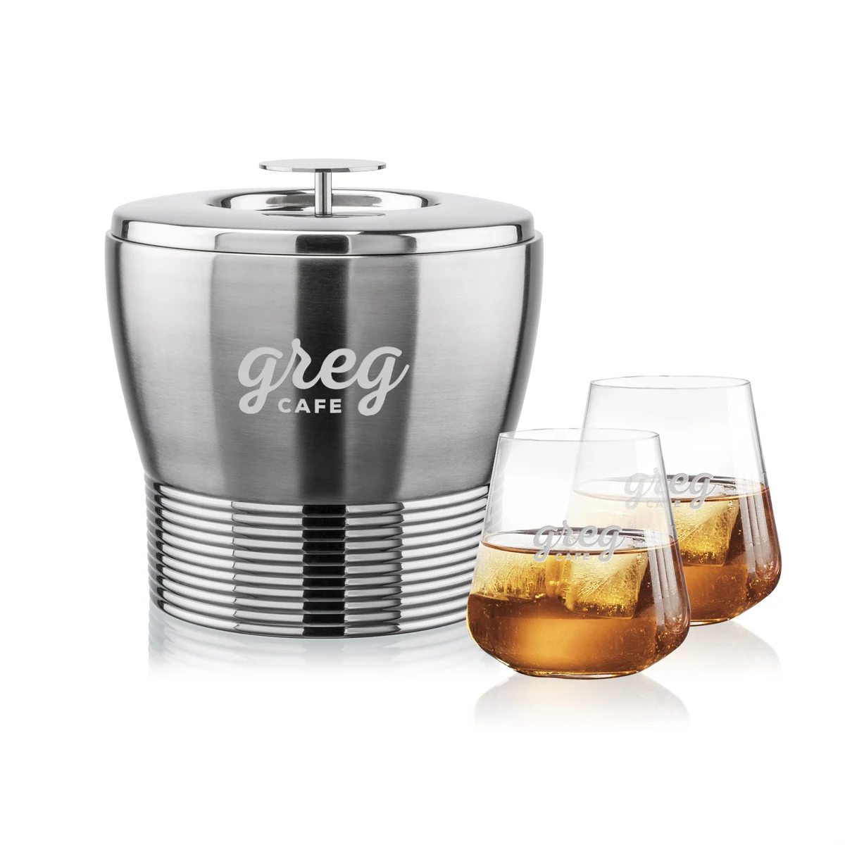 Genoa Ice Bucket & Breckland On-the-Rocks Set 1