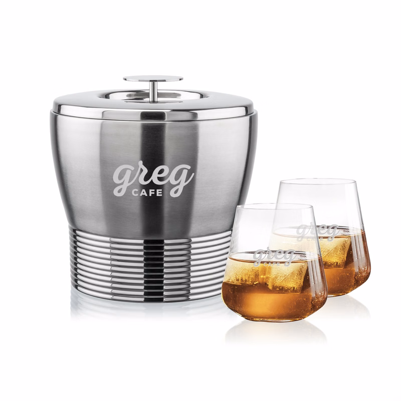 Genoa Ice Bucket & Breckland On-the-Rocks Set