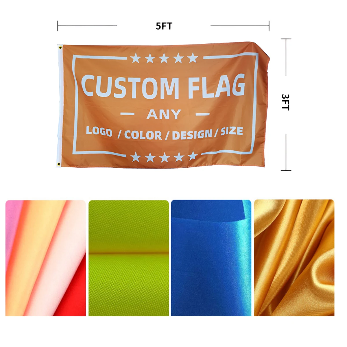 MOQ 10 PCS Versatile Custom 3X5 Ft Flag 1