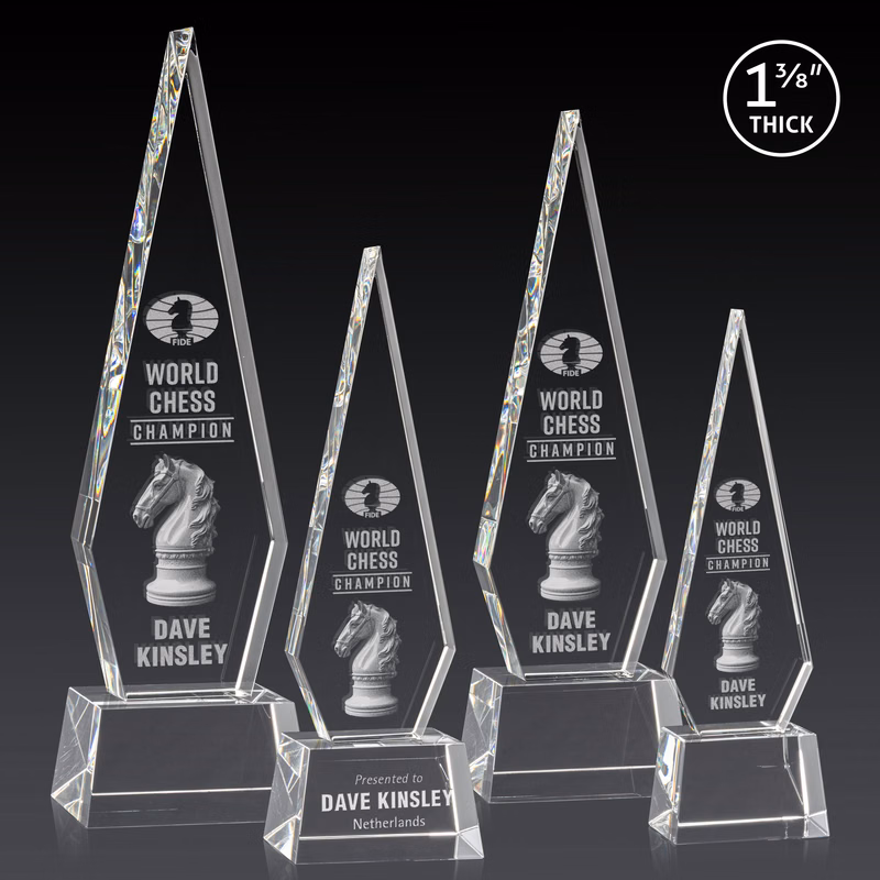 Springfield 3D Award on Robson Base - Clear