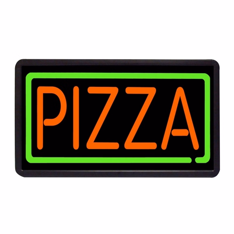 Pizza 13" x 24" Simulated Neon Sign