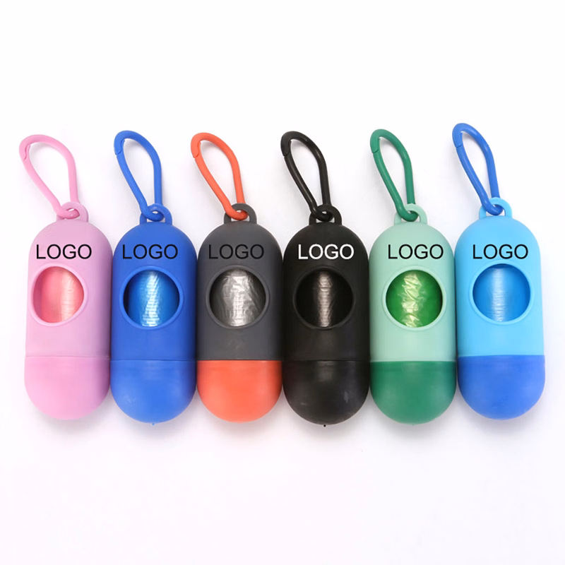 Bullet Shaped Pet Waste Storage with 1 Roll Garbage Bag