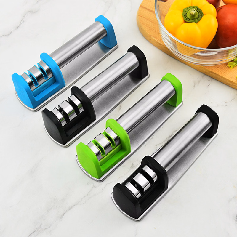 Kitchen 4-In-1 Professional Stainles Steel Knife Sharpener
