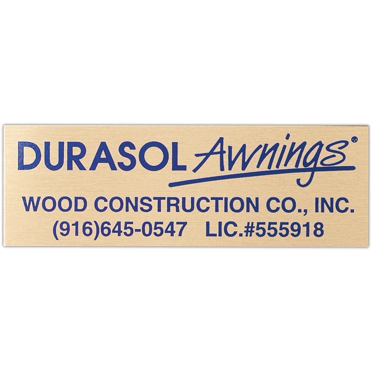 Metal Plates & Signage: 25-30 sq. in. 1