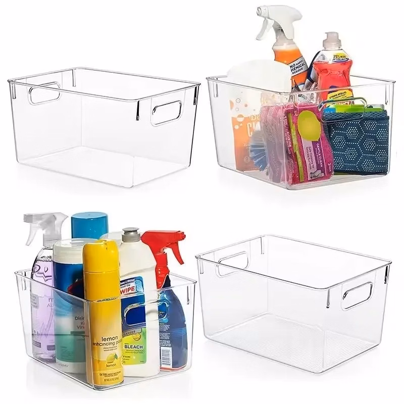 Clear Plastic Storage Container Organizer