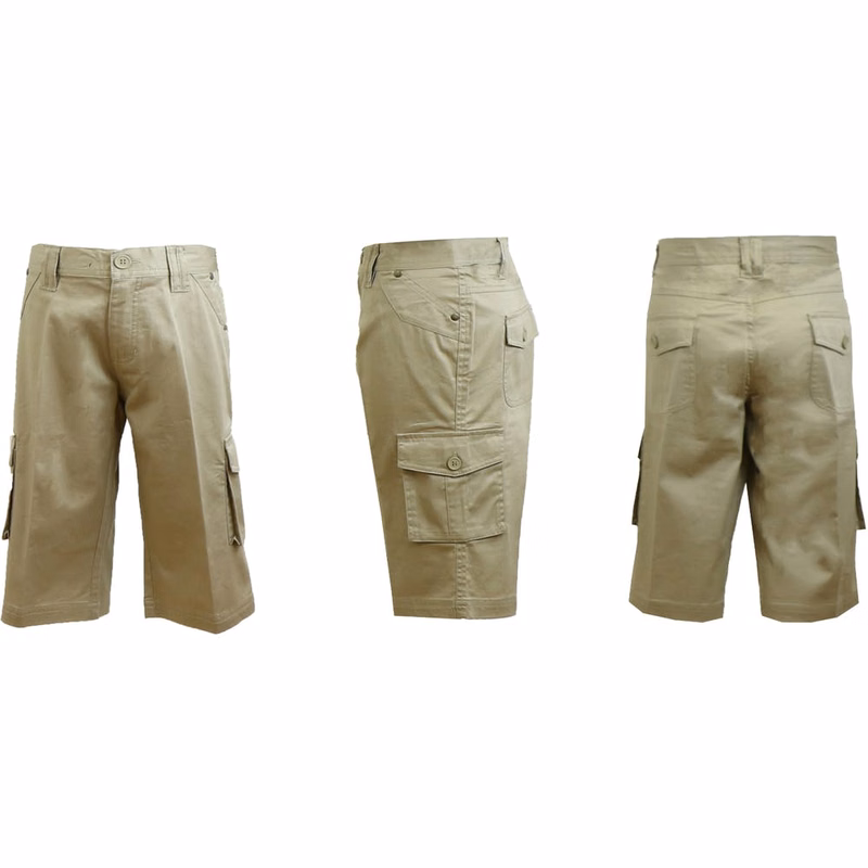 Boys' Uniform Shorts - Size 4 - 7 Khaki Cargo Style