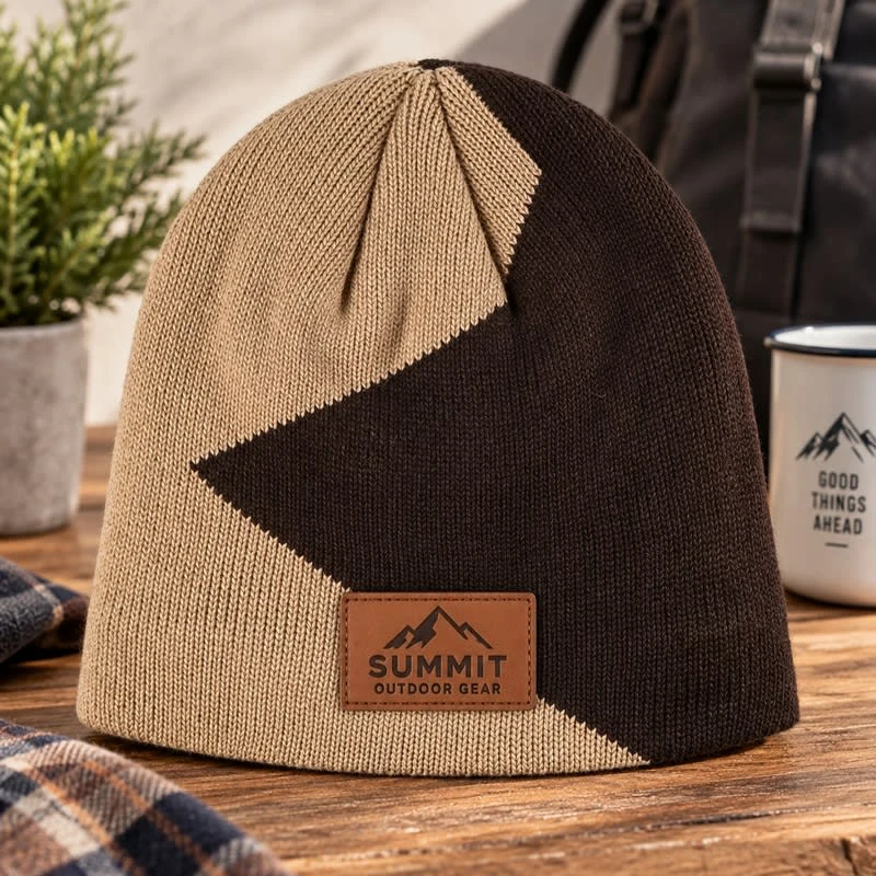 Geo Block Beanies 1