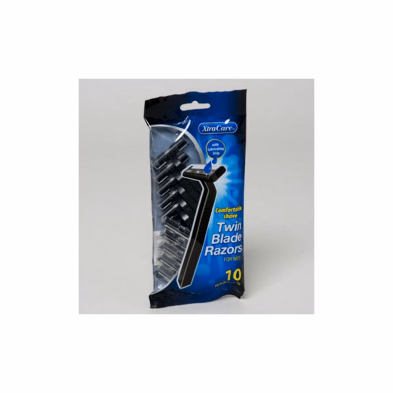 Men's Twin-blade Razors - 10 Count