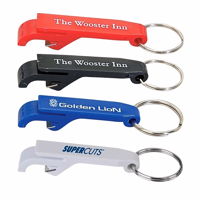 Plastic Bottle Opener Keychain