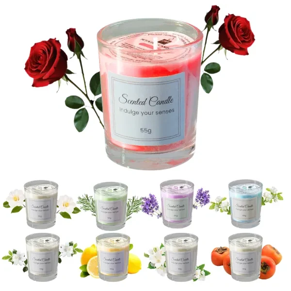 Scented Glass Candle Gift Set (Multiple Fragrances, 1 1