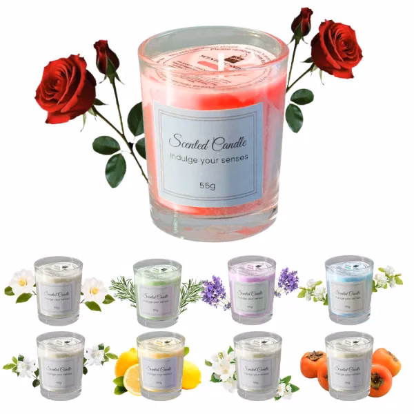 Scented Glass Candle Gift Set (Multiple Fragrances, 1
