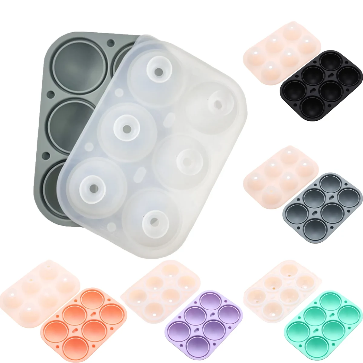 6-Cavity Ice Ball Mold 1