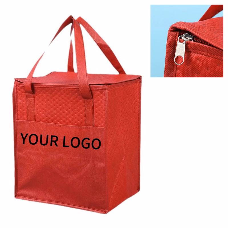 Non Woven Lunch Bag With Thermal Foil Interior