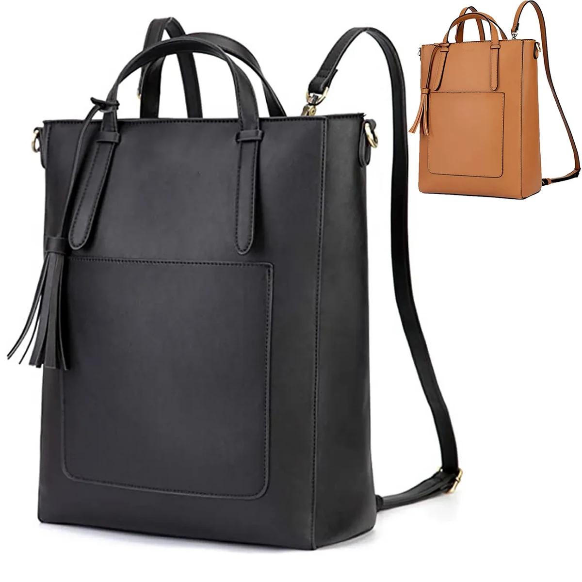 PU Convertible Multifuction Tote Bag 1