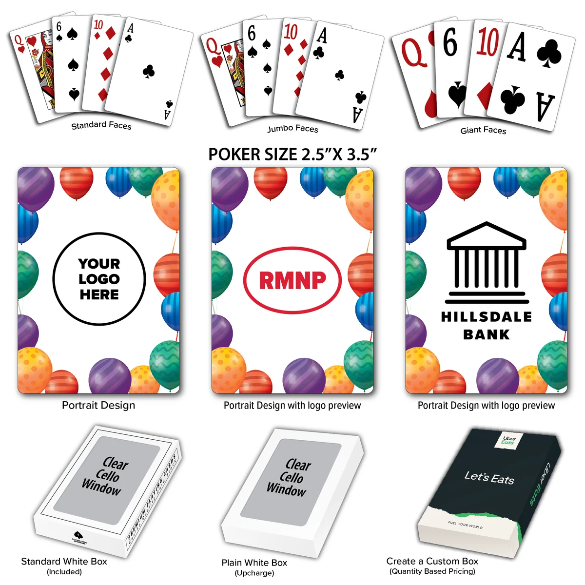 Balloons Theme Poker Size Playing Cards 1