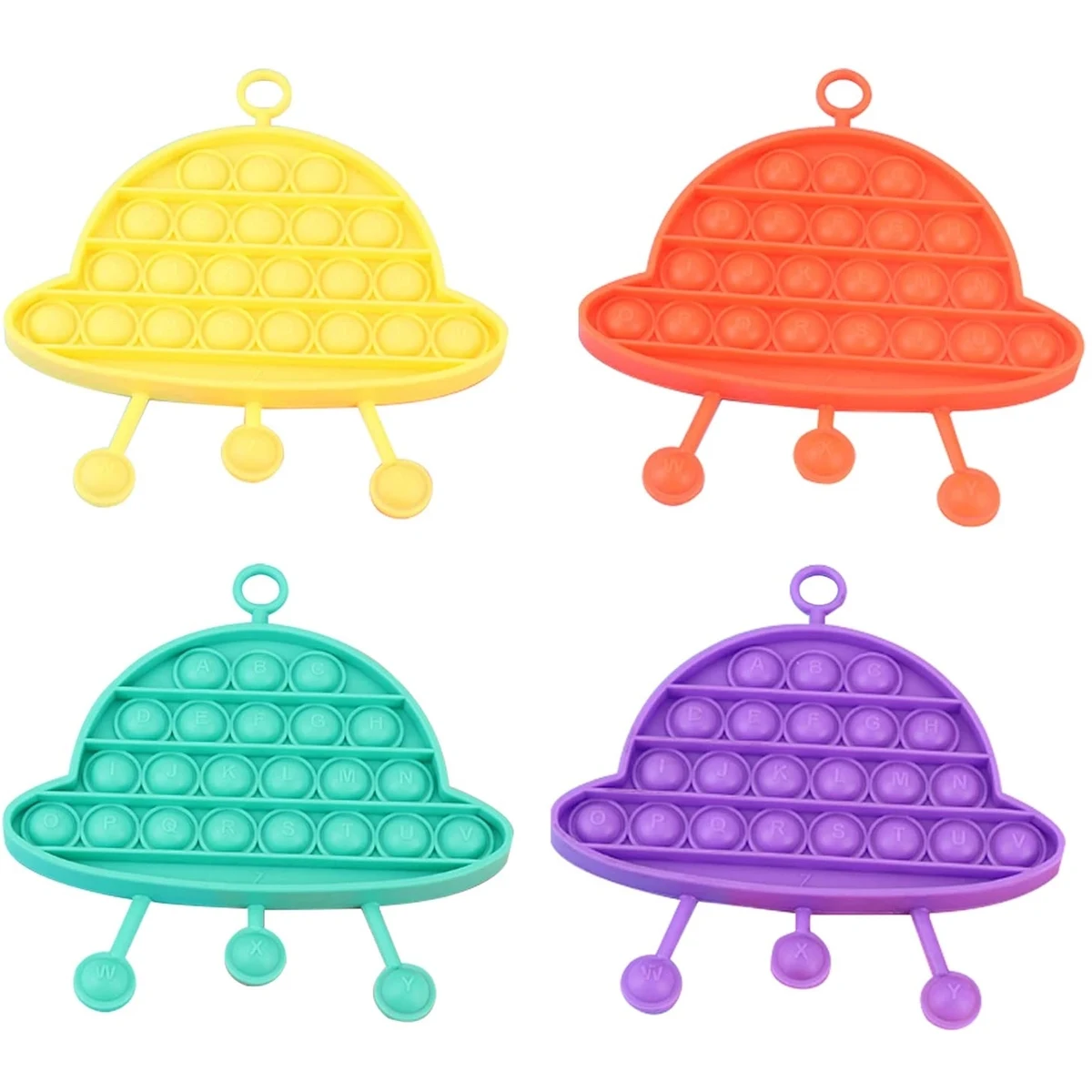UFO Stress Reliever Silicone Push Pop Bubble Sensory Fidget 1