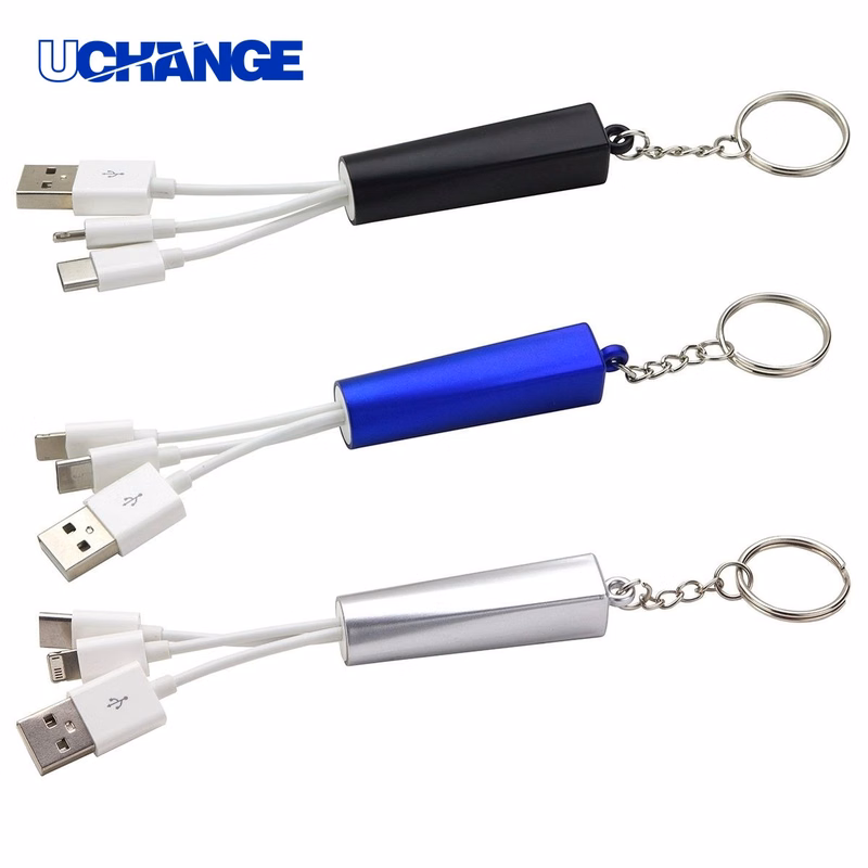 Keychain Charging Cable Portable Emergency Charging Accessory