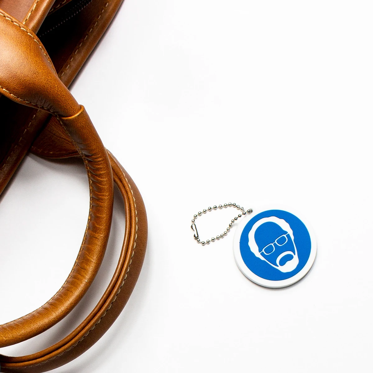 PVC Fob with Keyring: 1 3/4" W x 1 3/4" H 1