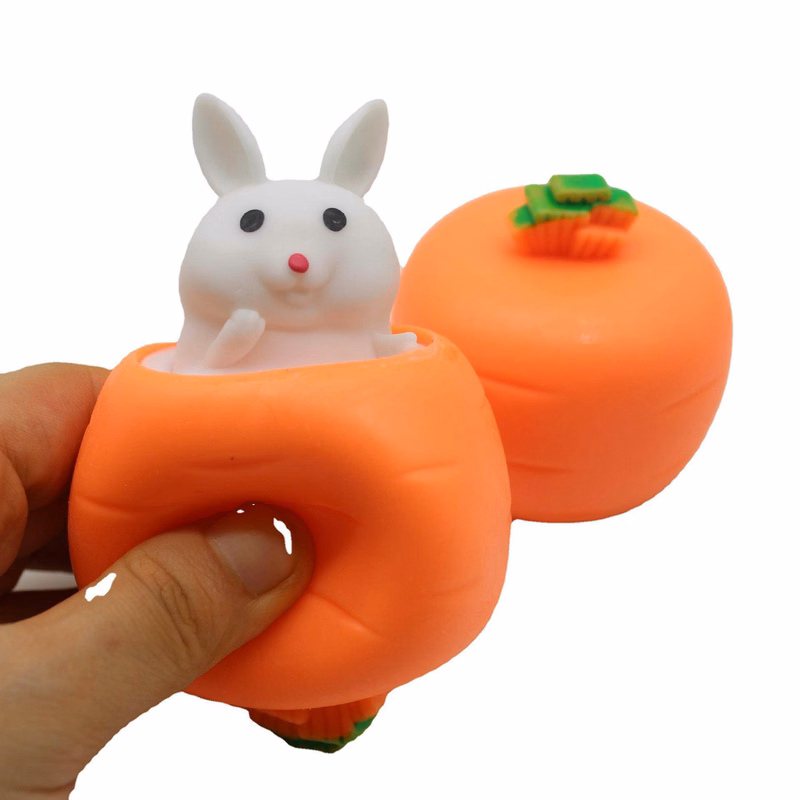 Squishy Carrot Rabbit Squeeze Balls