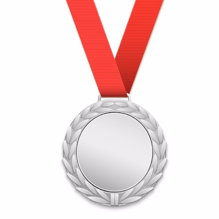 Customized Antique Silver Plated Zinc Alloy Medal