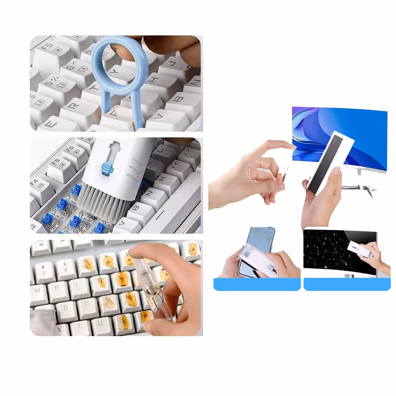 7-in-1 Multi-Purpose Cleaning Set for Headphones, Smartphones, and Keyboards