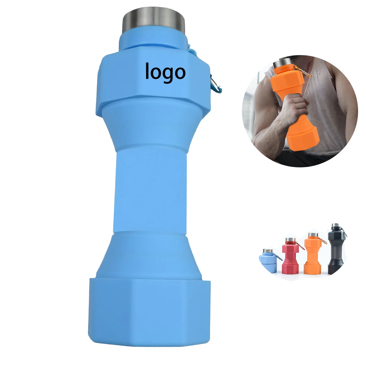 20oz Dumbbell Water Bottle 1