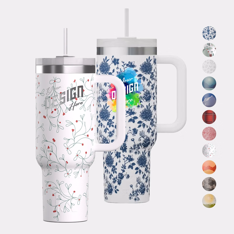 Sunny Summer 40 oz RTIC® Road Trip Tumbler with Handle