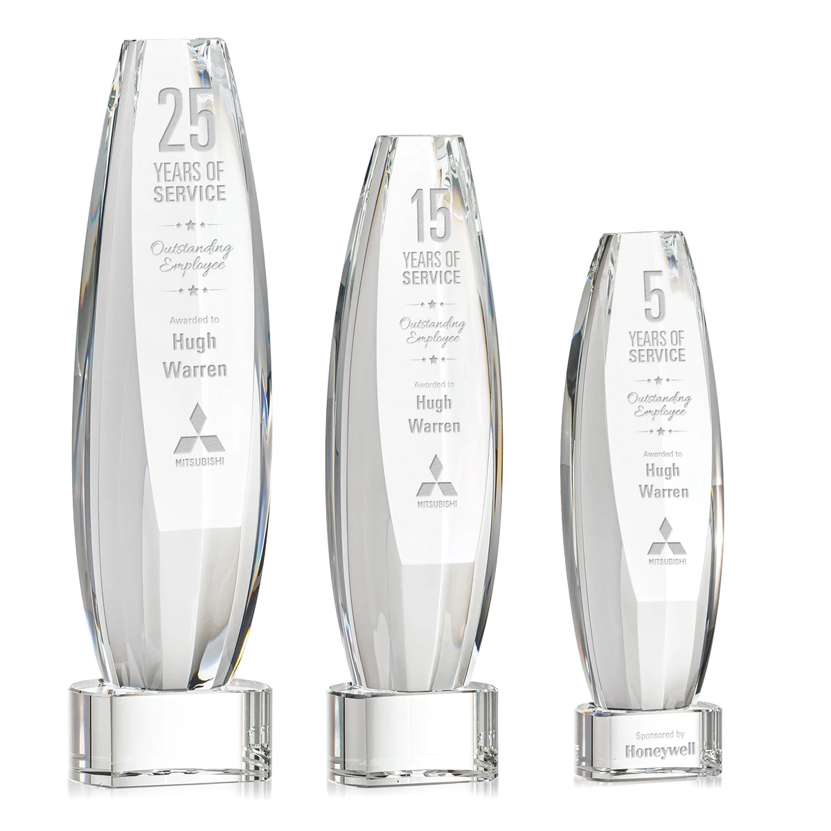 Hoover Award on Paragon Base - Clear 1