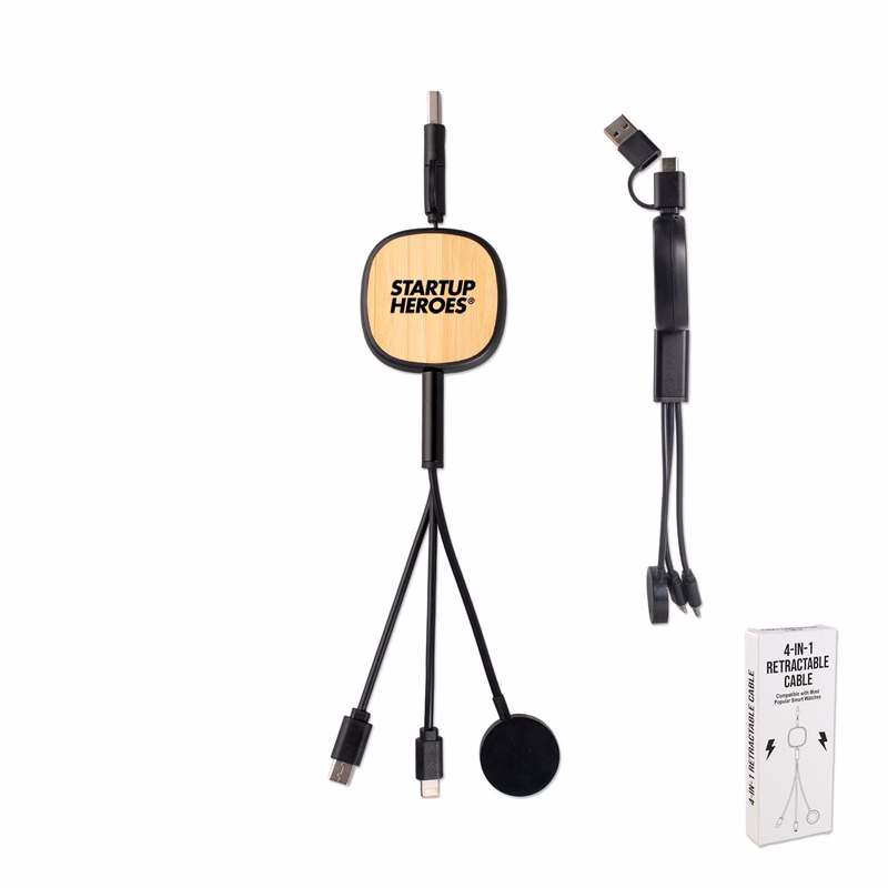 Multi Retractable Charging Cords with Watch Charger
