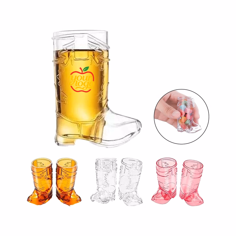 Creative Denim Boot Plastic Wine Glass