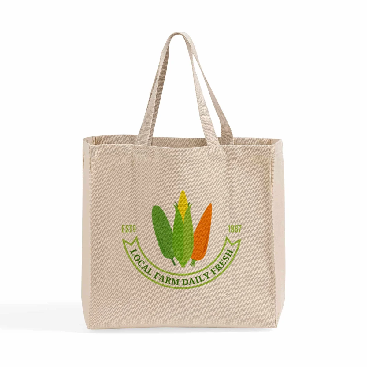 Over-the-Shoulder Twill Tote Bag 1