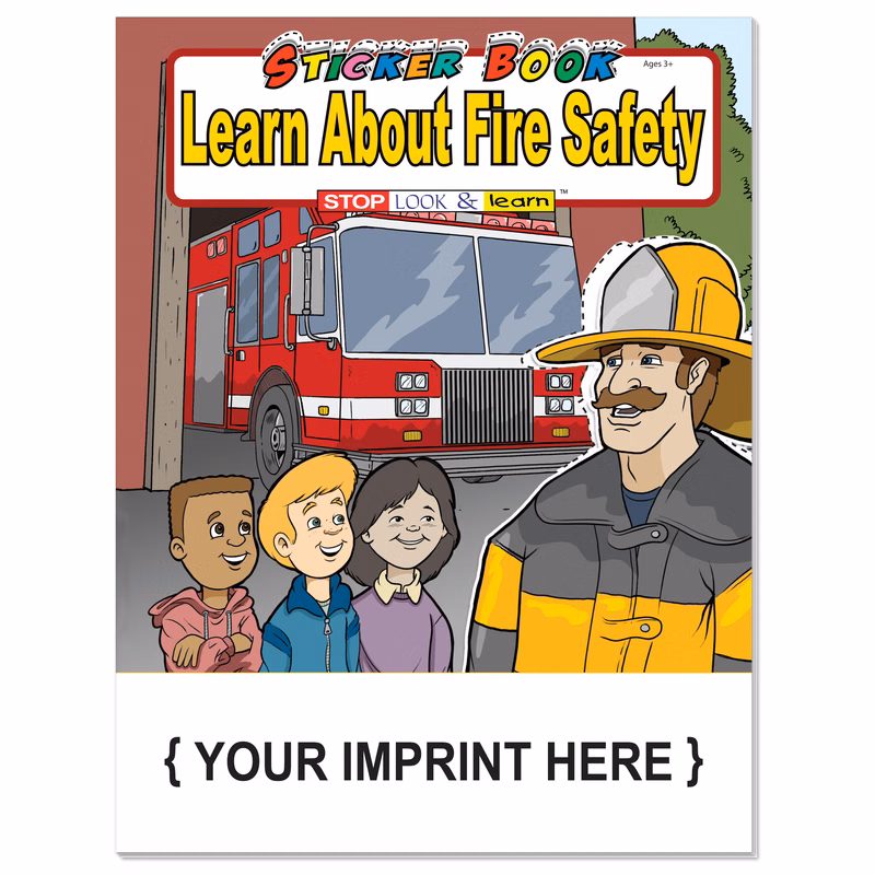 STICKER BOOK - Learn About Fire Safety Sticker Book