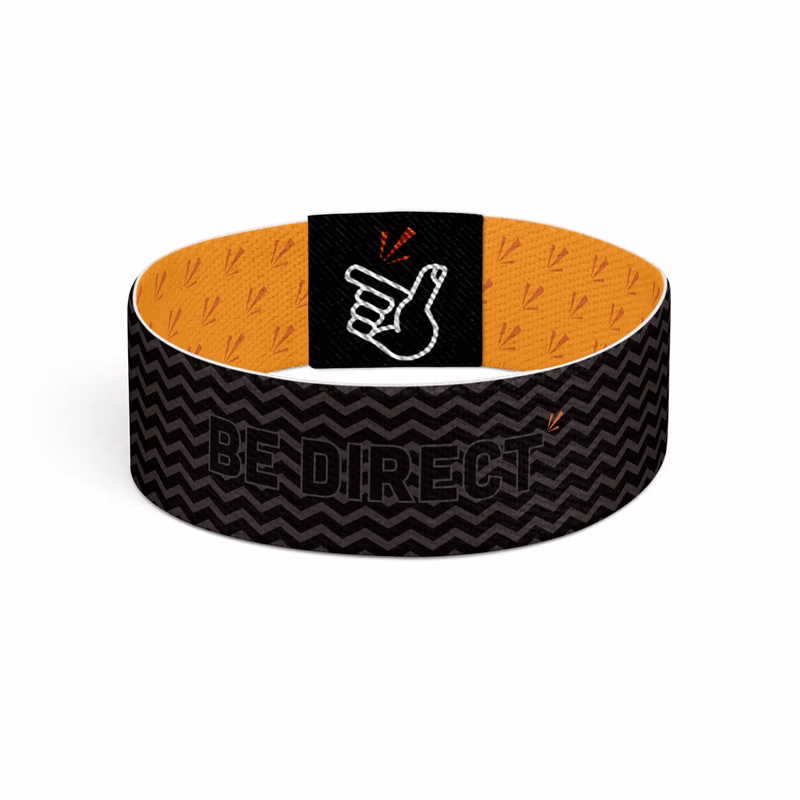 1" Wide Oodleband Wristband w/Patch