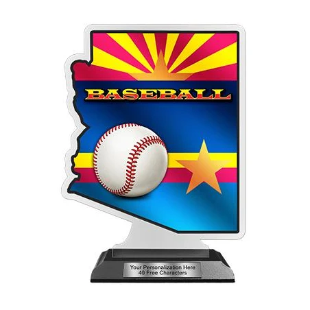 State Acrylic Trophy: 6" Arizona Shape (Event type 1