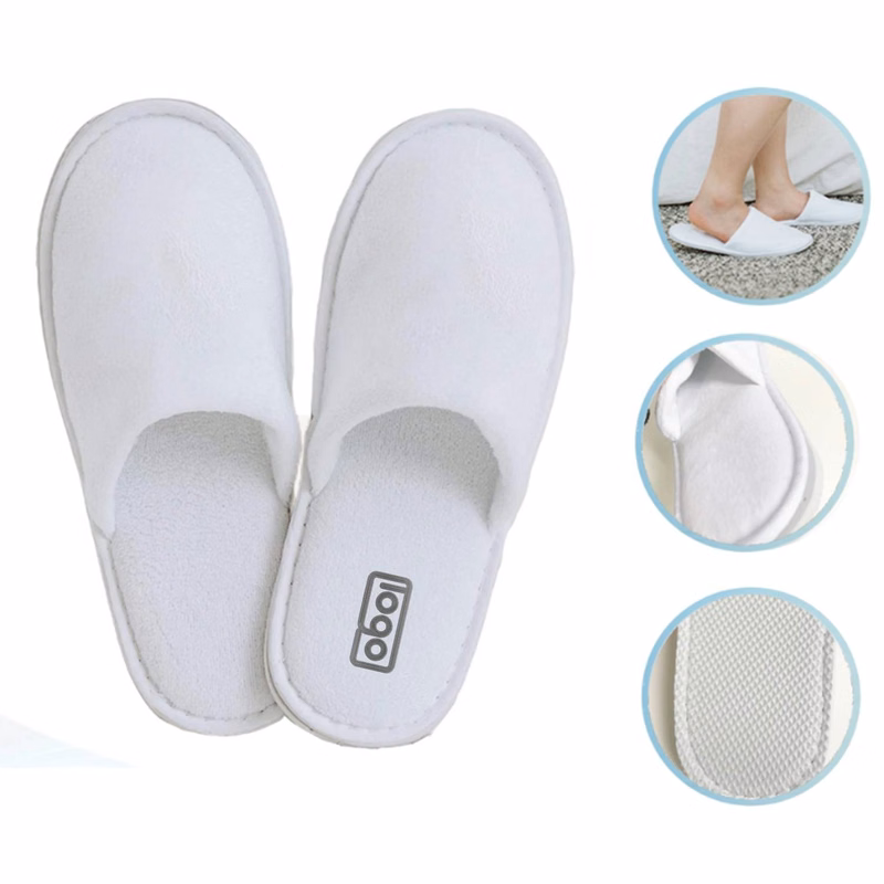 Cotton Velvet Non-Slip Travel Slippers