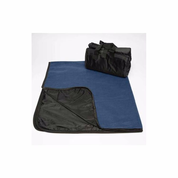 "50x60" Fleece/Nylon Picnic Blanket - Navy