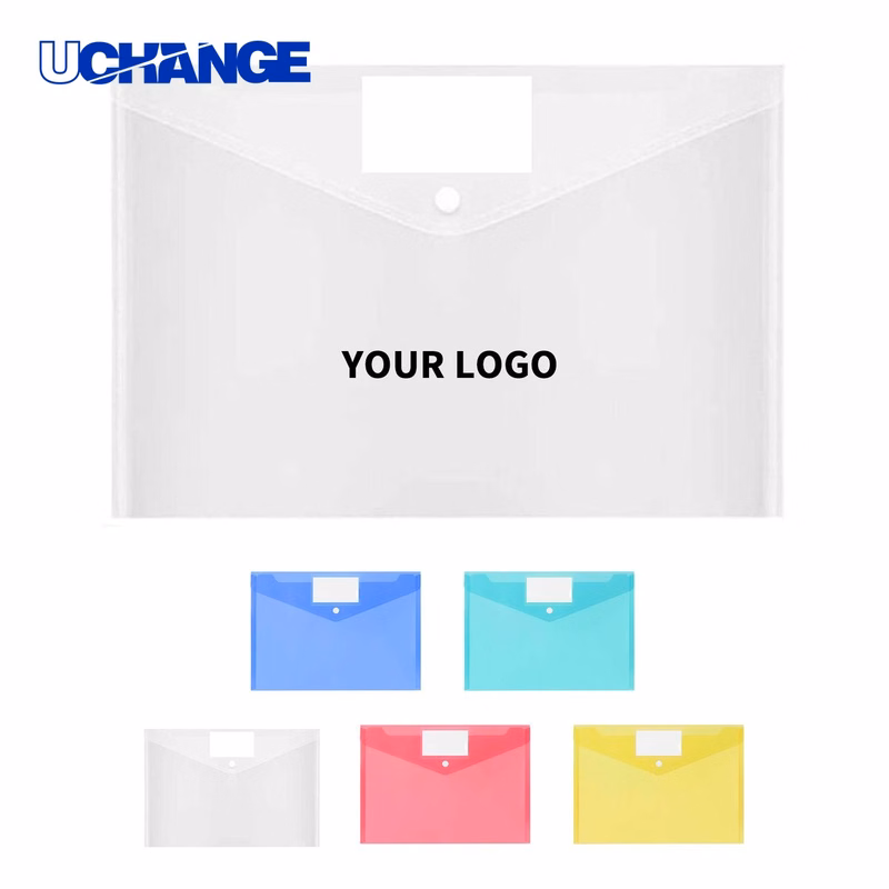 A4 PVC File Bag Crimped Flap 9 x 13 Inches
