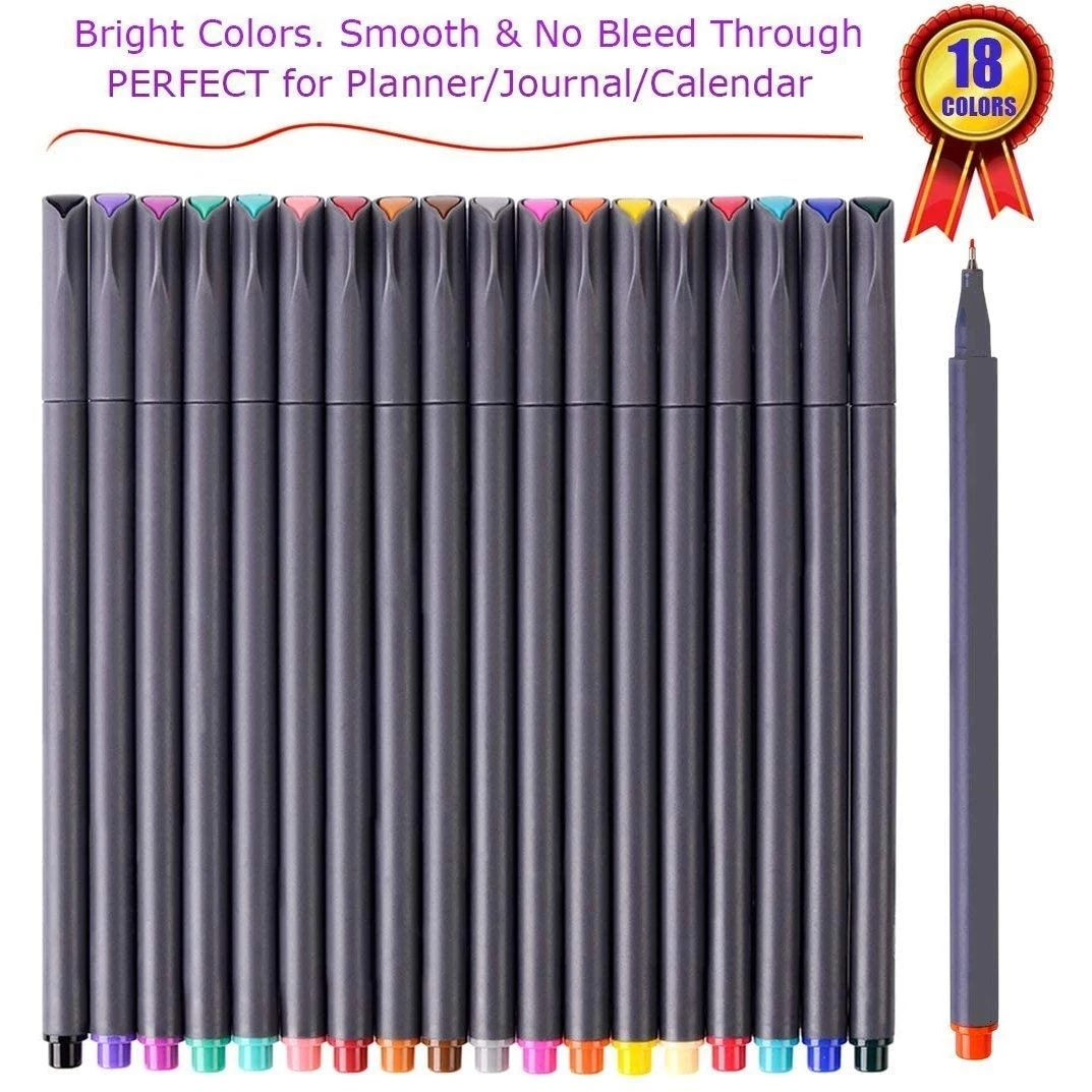 12 Color Waterproof Fineliner Pen Set 1