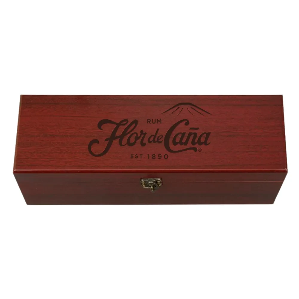 1-Bottle Red Wooden Wine Gift Box 1
